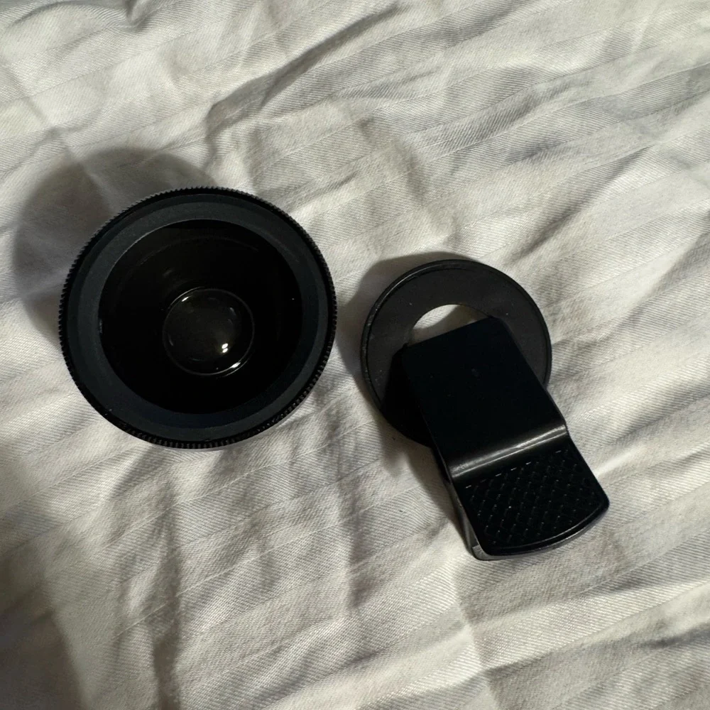 Black Clip-On Smartphone Camera Lens by [Brand]